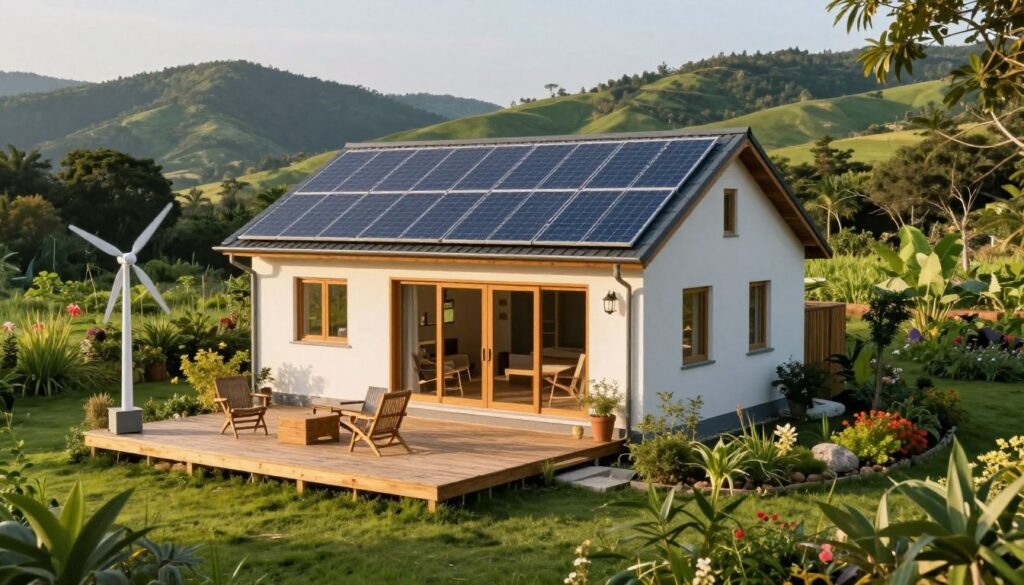 energy-efficient off-grid home